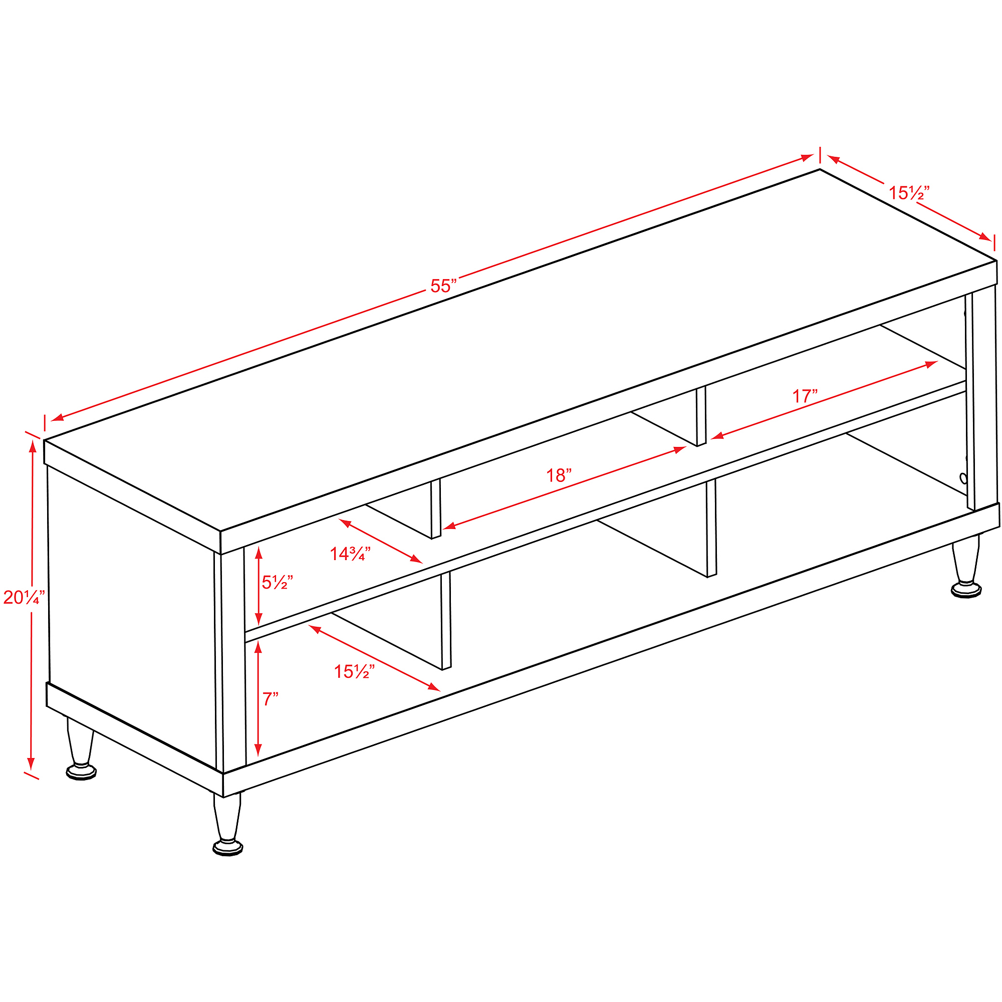 Series 9 Designer 55'' TV Stand