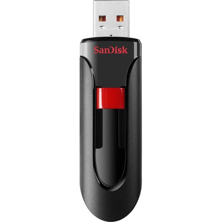 SanDisk CZ60 32GB USB Flash Drive 2.0, Black/Red