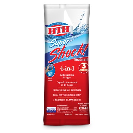 - HTH Super Shock! Treatment for Swimming Pools, 1 lb.
