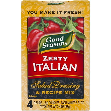 Good Seasons Zesty Italian Dry Salad Dressing and Recipe Mix, 4 ct -