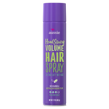 Volume Hairspray- Aussie Headstrong Volume Hairspray with Bamboo & Kakadu Plum, 17