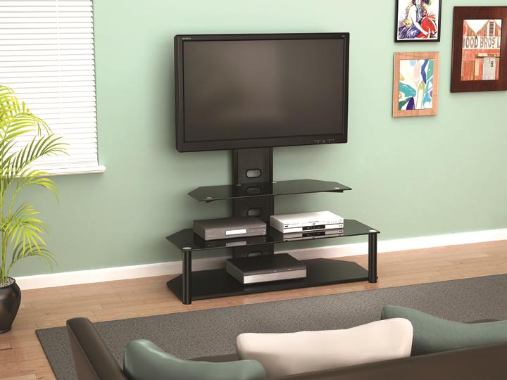 Z-Line Designs Lucia Television Stand With Mount, for TVs up to 55'', Black