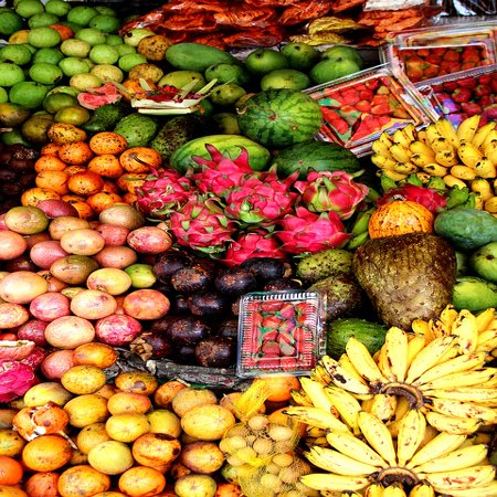 - Acrylic Face Mounted Prints Assortment Fruits Display Exotic Fruits Fruit Bali Print 14 x 11. Worry Free Wall Installation - Shadow Mount is Included.