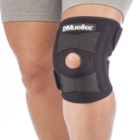 Mueller Self Adjusting Knee Stabilizer, Black, One Size Fits Most ...