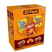 Kellogg's Chips Deluxe, Cheez-It, & Fudge Stripes Variety Snack Pack, 21.2 Oz., 20 Count