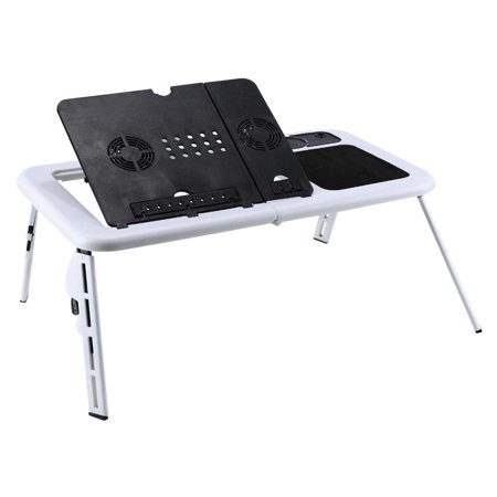 Laptop Fan Cooling Tray Tbest Laptop Lap Desk,Fosa Laptop Lap Desk E-Table Bed Foldable Table With USB Cooling Fans Stand TV Tray ()