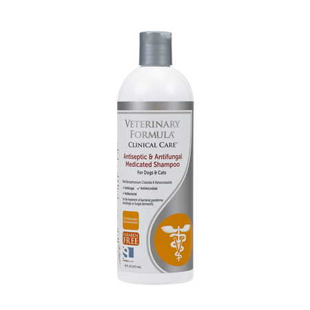 Veterinary formula clinical care medicated shampoo for dogs & cats antiseptic & antifungal, 16-oz