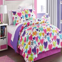 Latitude Bright Hearts Bed in a Bag Bedding Set