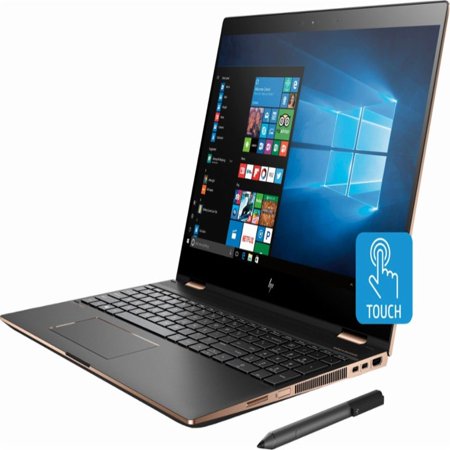 HP Spectre x360 15t Premium Convertible 2-in-1 Laptop in Dark Ash Silver (Intel 8th Gen i7 Quad Core, 16GB RAM, 1TB SSD, Nvidia Geforce MX150, 15.6