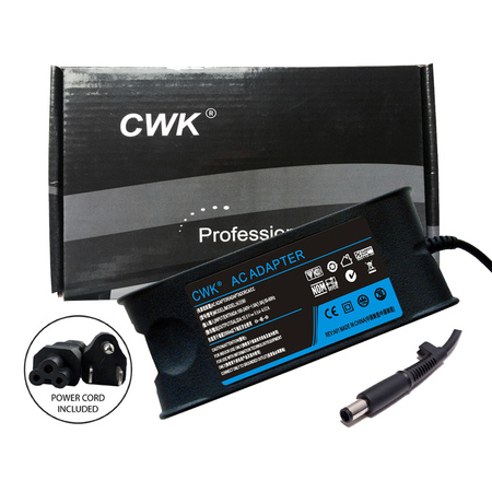 CWK® Laptop Charger AC Adpater Power Supply Cord Plug for 737 i7537T ; Dell XPS X14z X15l L502x X15z ; Dell Studio 15 ; Alienware, Precision, Vostro Pa10 90 Watt Power Supply