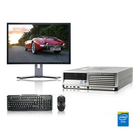 - Refurbished - HP DC Desktop Computer 2.4 GHz Core 2 Duo Tower PC, 4GB, 160GB HDD, Windows 7 x64, 17