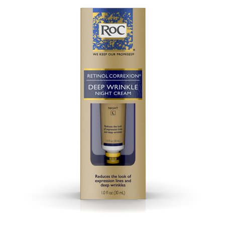 RoC Retinol Correxion Deep Wrinkle Anti-Aging Night Face Cream, 1 (Best Anti Wrinkle Cream For Over 40)