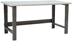 Plastic Laminate Bench - BenchPro RE2460 Roosevelt Heavy Duty Steel Work Bench with Laminate Top, 1600 lbs Capacity, 60