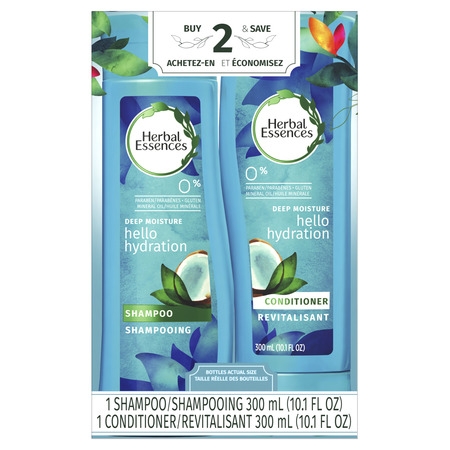Herbal Essences Hello Hydration Shampoo and Conditioner with Coconut Essences Dual Pack, 20.2 fl