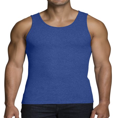 Big Men's Dual Defense Assorted A-Shirts Extended Sizes, 4 (Best Wife Beater Tanks)