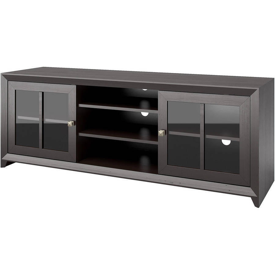 CorLiving TEH-504-B Carlisle Coffee Black TV Bench for TVs up to 70''