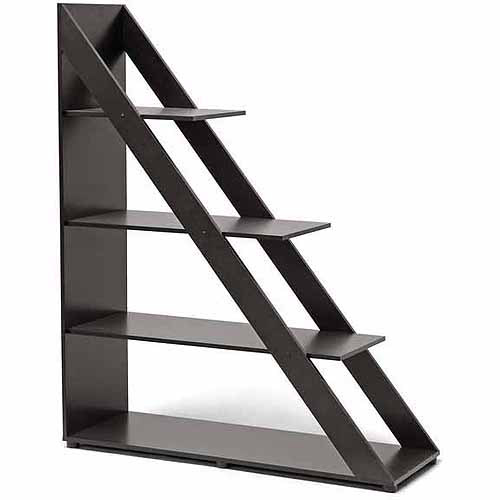 Wholesale Interiors Psinta Dark Brown Modern Shelving Unit