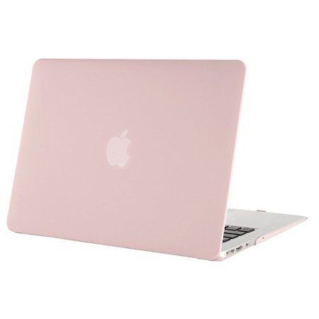 Mosiso MacBook Air 13 Case, Ultra Slim Soft-Touch Plastic See Through Hard Shell Snap On Cover for MacBook Air 13.3 Inch (A1466 & A1369), Rose Quartz(Baby