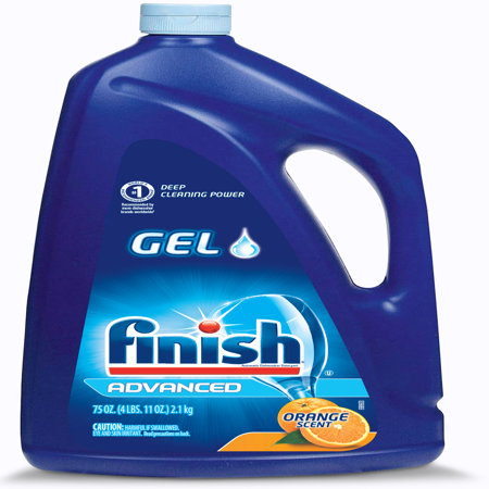 Finish Dishwasher Detergent Gel Liquid, Orange Scent, 75oz - Walmart.com