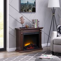 Bold Flame 33.46 inch Electric Fireplace in Chestnut