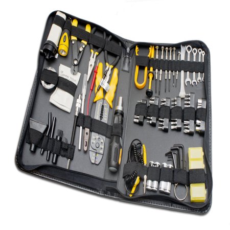 100 Piece Multifunction Hardware Tools- Computer Repair - Home Woodworking Hand Repair Tool Kit Homeowner's DIY Kit with Pleater Storage