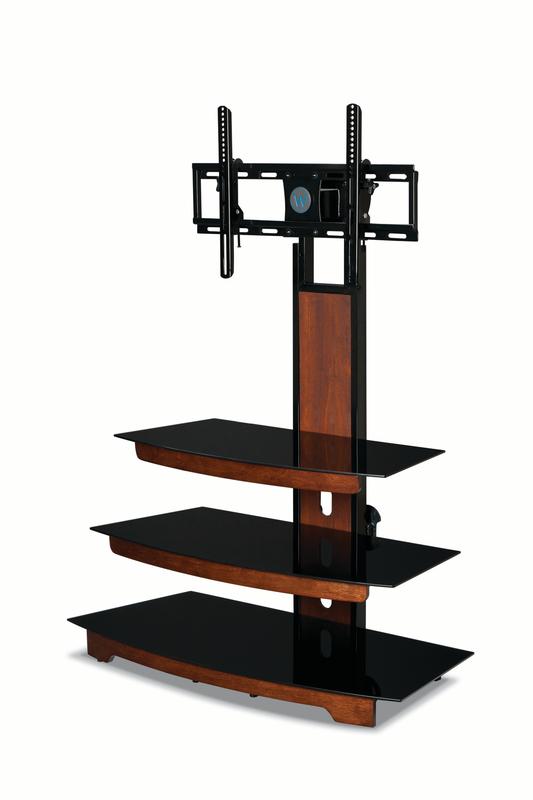 Whalen 3-Tier Cherry Brown Flat Panel TV Stand for TVs up to 50''