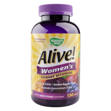 alive vitamins multivitamin way natures womens supplements gummy count
