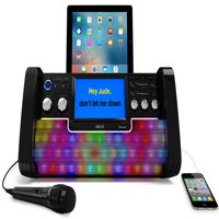 iKaraoke KS780-BT Bluetooth CD+G Karaoke System with USB Playback/Recording, 7" Color Display and Multi-Color Lighting Effect