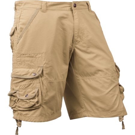 Ma Croix Mens Premium Utility Loose Fit Twill Cotton Multi Pocket Cargo Shorts Outdoor