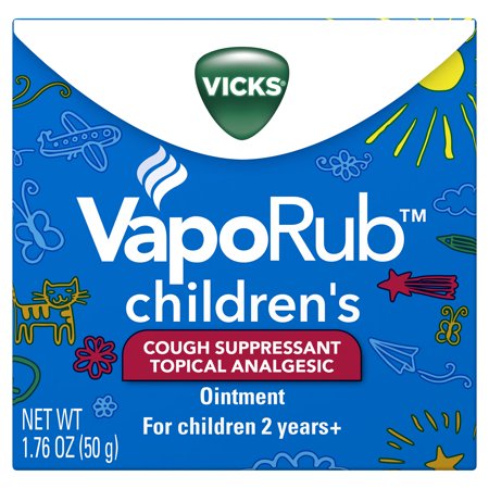 Vicks VapoRub Children's Cough Suppressant Topical Analgesic Ointment (Best Over The Counter Cough Suppressant Medicine)