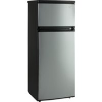 Avanti 7.4 Cu. Ft Top Freezer Apartment Refrigerator in Black/Platinum