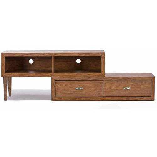 Bainbridge ''Walnut'' Wood Contemporary TV Stand for TVs up to 70''