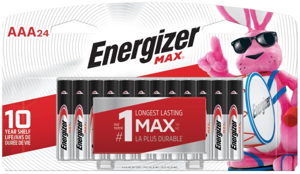 Energizer MAX Alkaline, AAA Batteries, 24 Pack