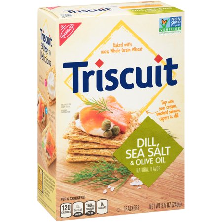 - Nabisco Triscuit Dill Sea Salt & Olive Oil Crackers, 8.5 Oz.