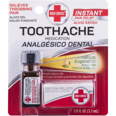 Red Cross Toothache Medication 0.125 fl oz. (Best Over The Counter Medication For Toothache)