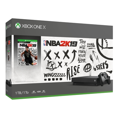 Microsoft Xbox One X 1TB NBA 2K19 Bundle, Black,
