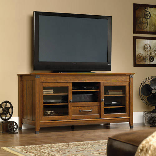 Sauder Carson Forge Entertainment Credenza for TVs up to 60'', Multiple Finishes