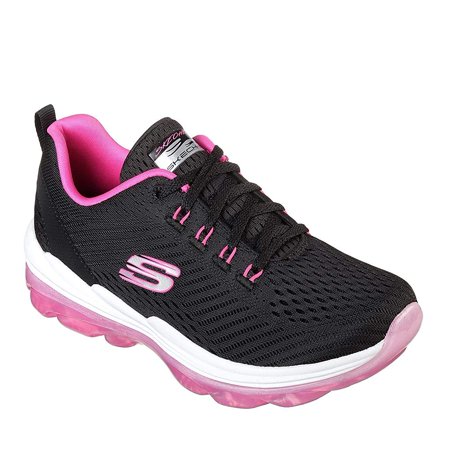 - Skechers Womens Skech-AIR Deluxe-NIGHTTIDE Sneaker, Black Hot Pink