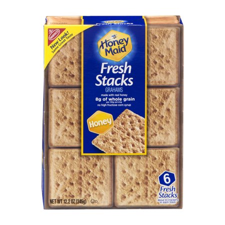 nabisco honey maid fresh stacks honey grahams 6 count 12 2 oz walmart graham