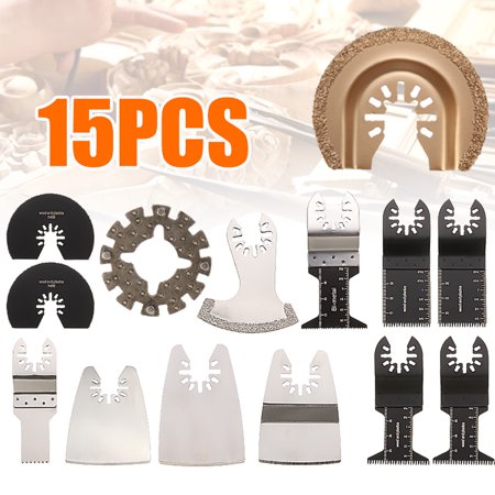 15PCS Cutting Grinding Sanding Polishing Tools Set Saw Blades Scraper Kit fits ROCKWELL SONICRAFTER WORX Oscillating Calibration Multitool Multimaster Bit Set For  (Best Color Calibration Tool 2019)