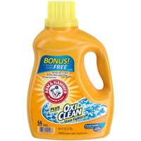 Arm & Hammer Plus OxiClean Fresh Scent Liquid Laundry Detergent, 94.5 fl oz