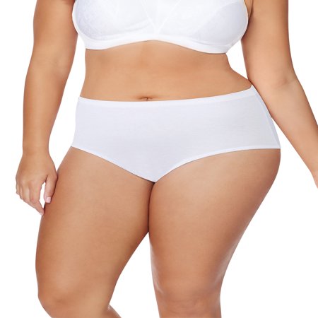 Plus Size Womens Underwear - Women's 5 Pack Cotton Brief Assorted Color Panty