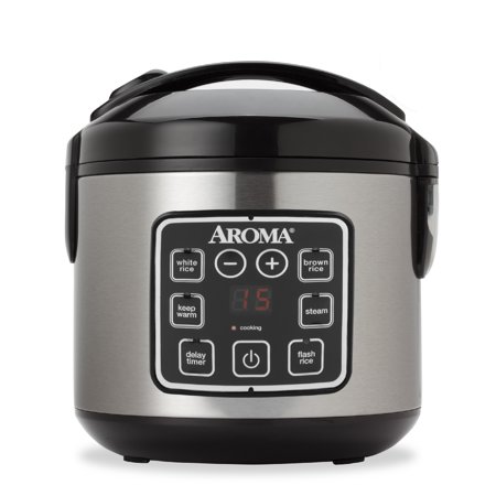 Aroma 8-Cup Digital Rice Cooker and Food Steamer - Walmart.com