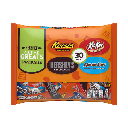 - Hershey's All Time Greats Chocolate Candy Variety Pack, 15.9 Oz., 30 Count