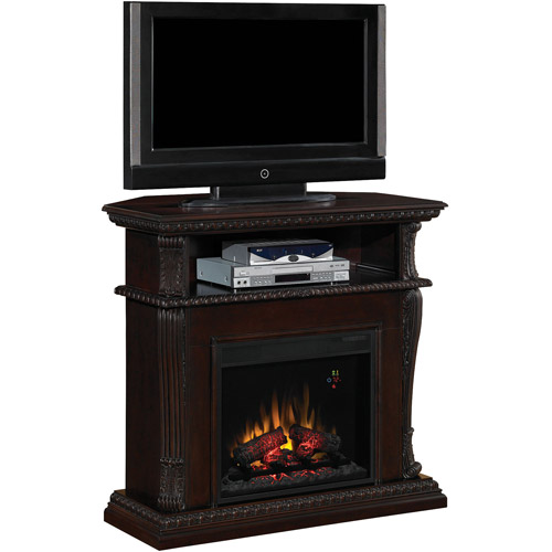 ChimneyFree Dual Entertainment Fireplace, Burnished Walnut