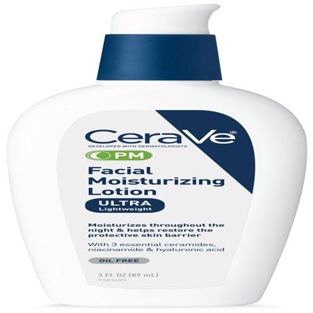 CeraVe PM Lotion, Face Moisturizer for Night Use, 3oz - Walmart.com