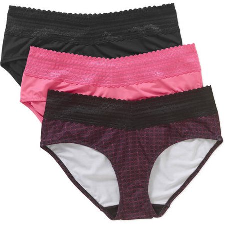 Blissful Benefits by Warner's® Women's No Muffin Top w/ Lace Hipster (Best Women's Underwear For Sweating)