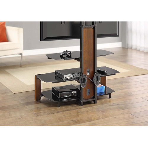 Whalen Swinging TV Stand for TVs up to 47'', Brown Cherry