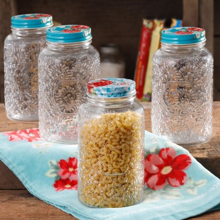 Jar Carbon - The Pioneer Woman Betsy 32 Oz. Storage Jar, Set of 4
