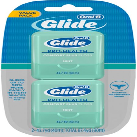 Glide Twin Pedal - Glide Comfort Plus Floss, Mint, Twin Pack 87.40 Yards